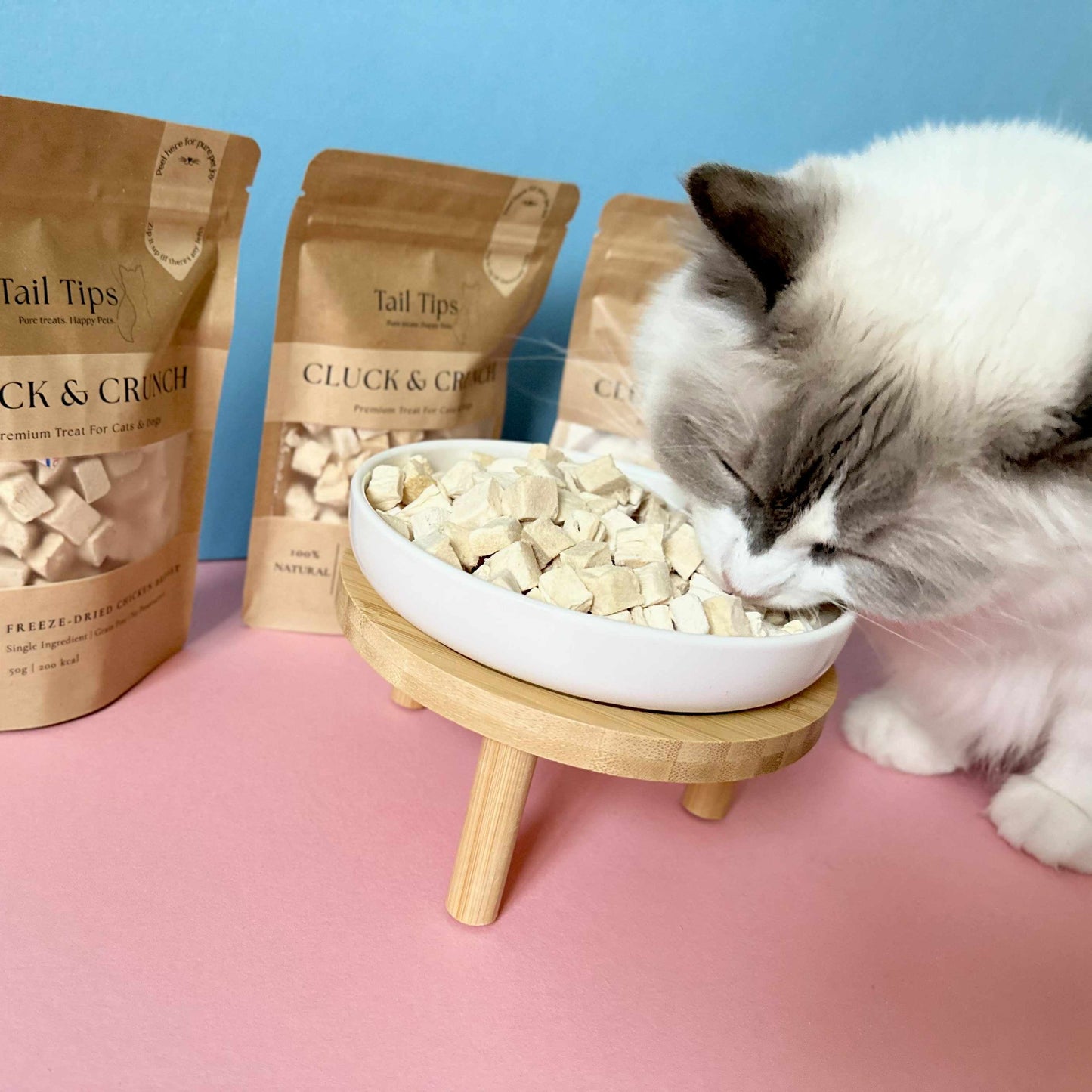 "Cluck & Crunch" 100% Freeze-Dried Chicken- 50g Pouch