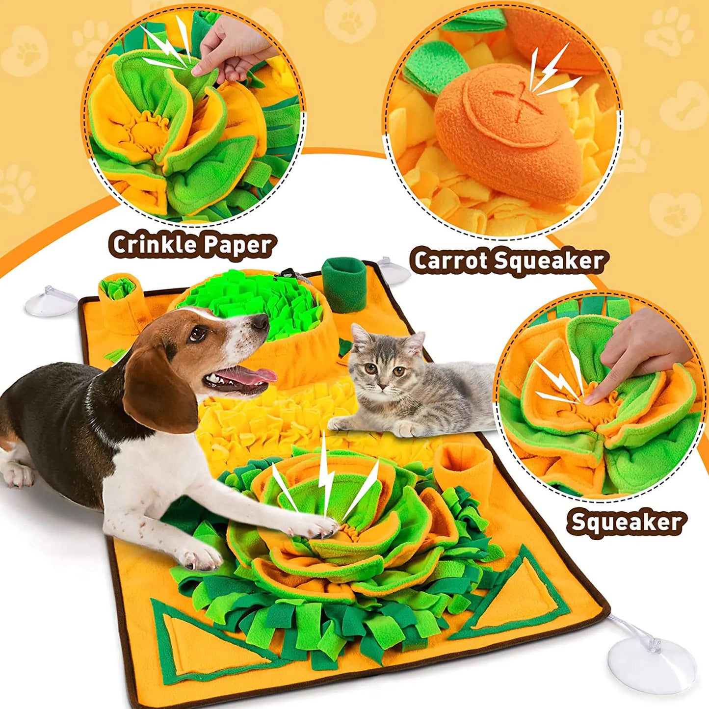 Pet Snuffle Mat for Dogs and Cats