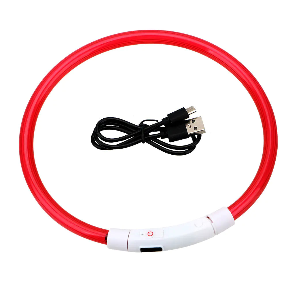 USB Rechargeable Pet Luminous Collar with 3 Modes