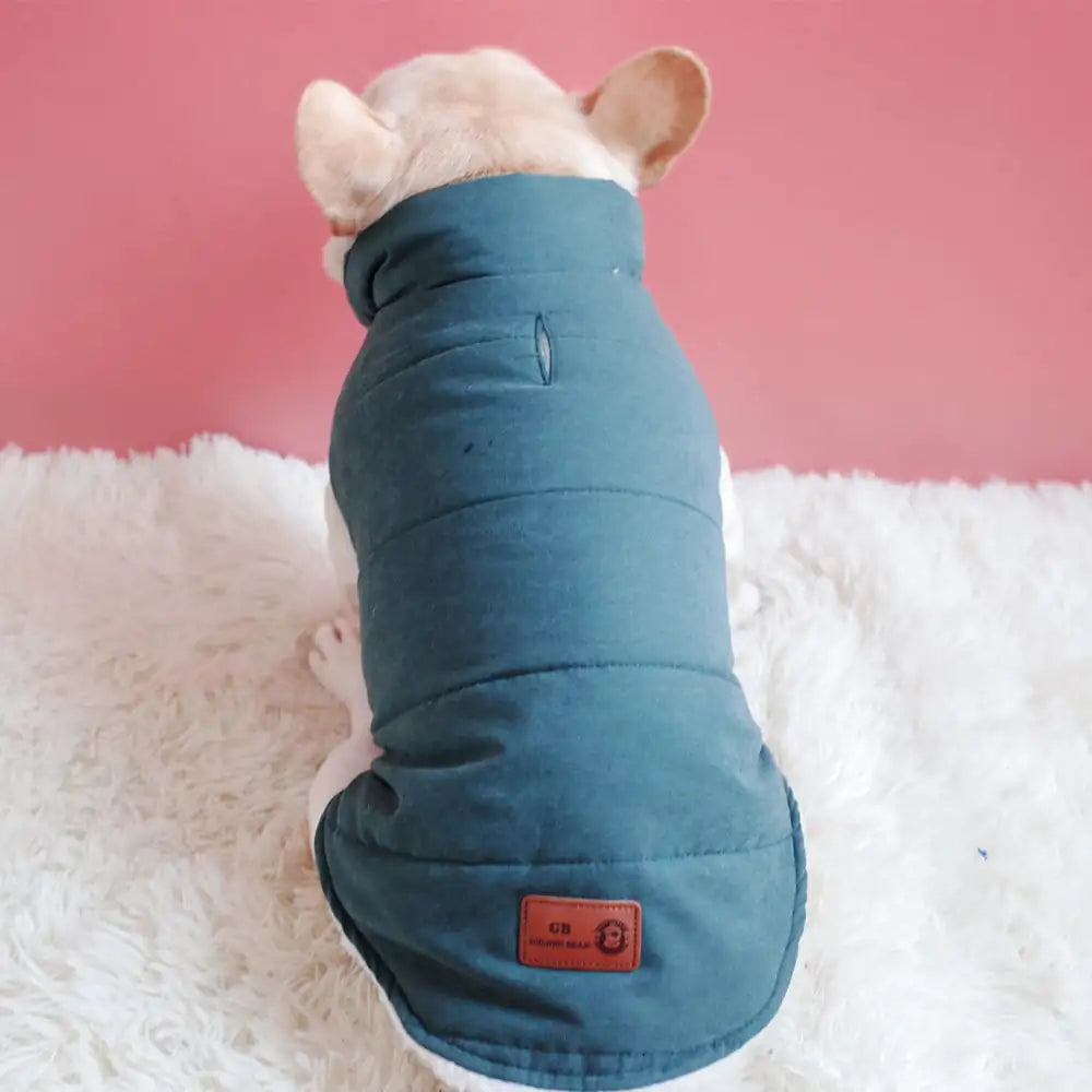 Warm Cotton Coat for Dogs with Thickened Velvet Vest