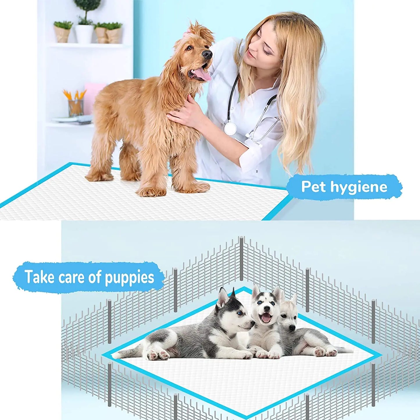 Disposable Water Absorbent Dog Diapers for Pets