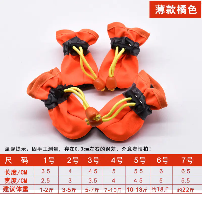 Non-Slip Pet Shoes for Teddy Dogs - Waterproof Booties