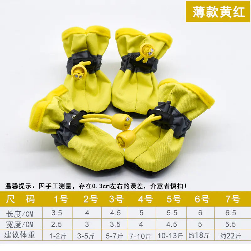 Non-Slip Pet Shoes for Teddy Dogs - Waterproof Booties