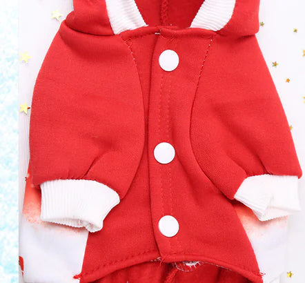 Santa Claus Snowman Reindeer Hoodie for Pets