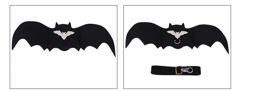 Halloween Pet Leash with Felt Bat Costume Design