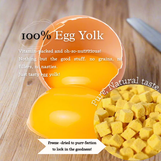 "Yolky Bites" 100% Freeze-Dried Egg Yolk- 40g Pouch