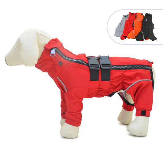 Outdoor Four-Legged Dog Raincoat
